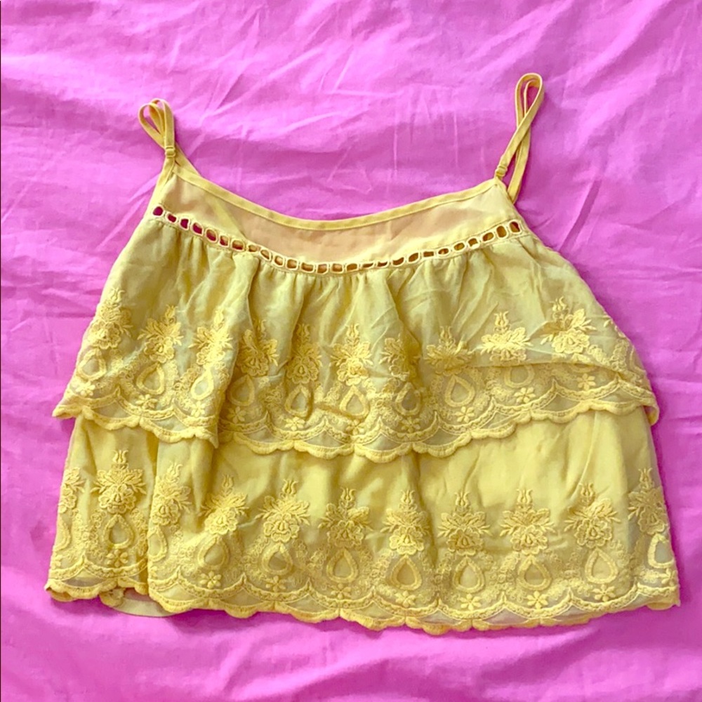 Mustard Yellow Crop Top